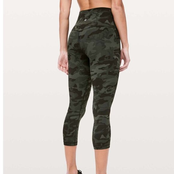Lululemon Align Crop *21" Incognito Camo Multi Gator Green - Picture 6 of 6